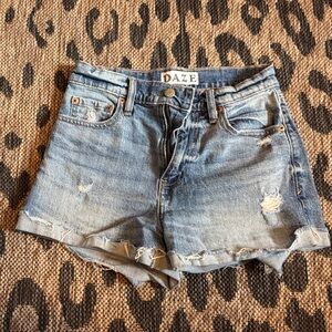 DAZE Women's Blue Jean Shorts